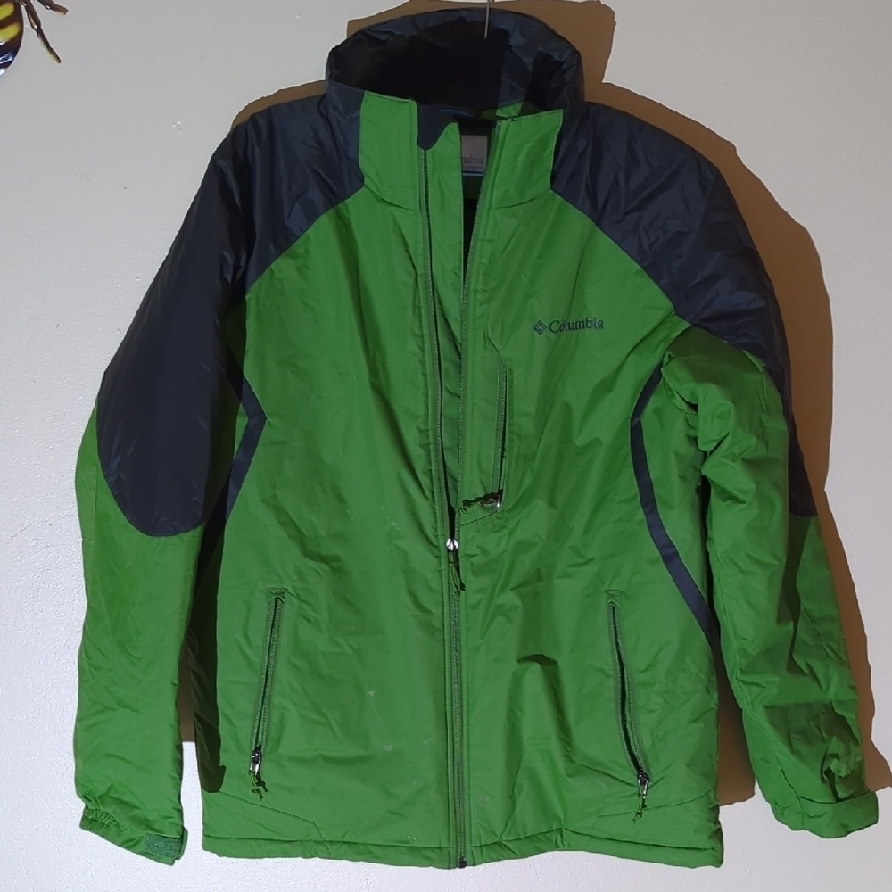 Columbia Vibrant Green and Charcoal Jacket - Picture 4 of 16